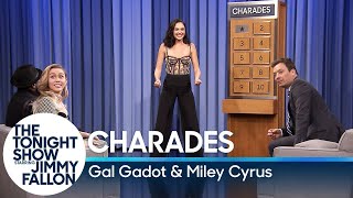 Charades with Gal Gadot and Miley Cyrus [upl. by Esele]