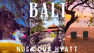 Bali Vlog  2024 GRAND HYATT Vacation HOTEL tour and Nusa Dua beach [upl. by Lajet]