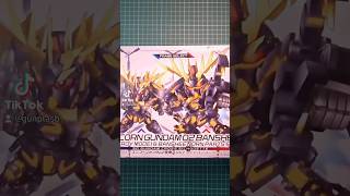 SD Unicorn Gundam 02 Banshee Norn ASMR  Snap Build gunpla gundam banshee [upl. by Anaic]