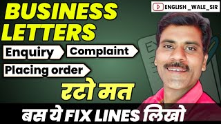 Business Letters for class 121110  Business Letters format and fix Lines Placing Order letter [upl. by Codie]