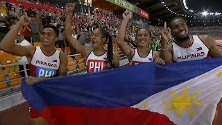 Redemption for Eric Cray PH team in mixed relay  2019 SEA Games [upl. by Dzoba]