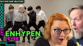 Enhypen  Fever Dance Practice  UK KPop Fans Reaction [upl. by Sukhum889]