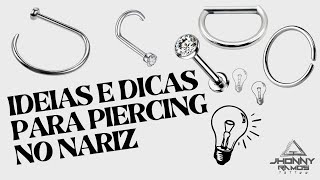 PIERCING NO NARIZ  DICAS E MODELOS [upl. by Galven]