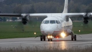 Atlantique Air Assistance ATR42320 Take Off at Airport BernBelp [upl. by Alodi]