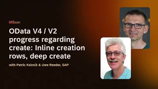 UI5con 2023 OData V4  V2 progress regarding create Inline creation rows deep create [upl. by Anatole]