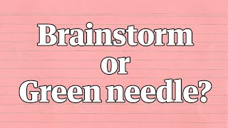 Brainstorm or green needle The new Yanny or Laurel [upl. by Nor]