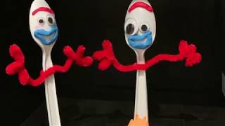 How to make Forky from the movie quotToy Story 4quot Fun DIY toy creation [upl. by Cyrillus]