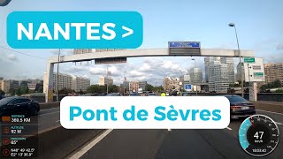 De NANTES à PARIS PONT DE SEVRES en Setra S516 Timelaps 4k [upl. by Karlens]