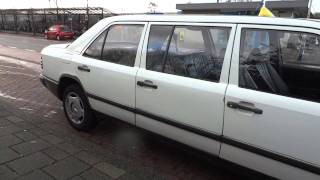 Mercedes Benz W124 Limousine 300D Manual 6 door Limo In Castricum Netherlands [upl. by Aninahs634]