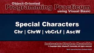 OOP Programming VB  03G Special Characters [upl. by Ardnek523]