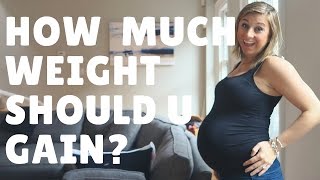 How Much Weight Should You Gain During Pregnancy HEALTHY PREGNANCY WEIGHT GAIN [upl. by Dukie]