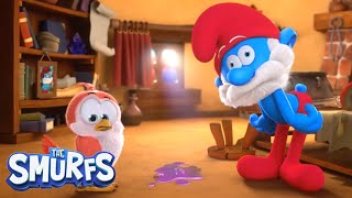 Papa Smurf turns himself into a PIGEON  EXCLUSIVE CLIP  The Smurfs 3D SEASON 2 [upl. by Arikat]