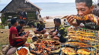 Hari ke 8 di PULAU TERPENCIL Mudahnya mancing ikan makan di gubuk tua serasa Surga [upl. by Hephzipah]