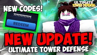 NEW CODES New JJK Update in Ultimate Tower Defense [upl. by Vidovik654]