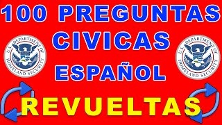 Preguntas de ciudadania americana en español 100 preguntas civicas para entrevista ciudadania 2024 [upl. by Ardnahsal]