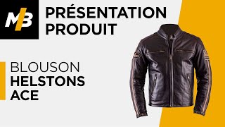 Blouson HELSTONS ACE avis en vidéo par Motoblouz [upl. by Nongim]