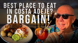 Costa Adeje NIGHT OUT BARGAIN RESTAURANT with AMAZING food ☀️ [upl. by Enilaf]