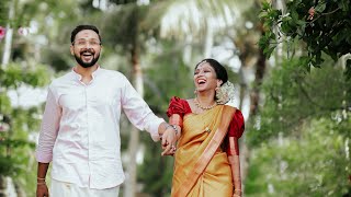 Sarath ❤ Nidhi  LATEST KERALA WEDDING Highlights TeamEverlightweddings SarathNeonTech [upl. by Enaj]