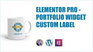 Elementor Pro  Portfolio Widget Filter Bar Label [upl. by Wilbert]