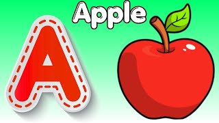 Phonics Song with TWO Words  A For Apple  ABC Alphabet Songs with Sounds for Children [upl. by Assertal]