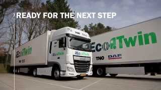 DAF Trucks UK  TNO Eco Twin Platooning Demo  Promotional Video [upl. by Hoopen948]