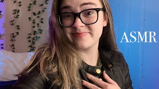 ASMR with leather jacket sounds scratching tapping and zipper sounds lofi ✨ part 3 [upl. by Norean]