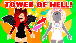 SWITCHING OUTFITS With My BEST FRIEND In Tower OF Hell Roblox [upl. by Athene]