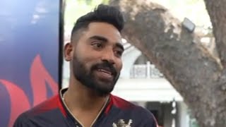 BTS interview with Mohammed Siraj  RCB Bold Diaries [upl. by Novehc]