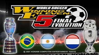 VAMOS POR LOS CLASSIC BRASIL ARGENTINA Y HOLANDA EN WINNING ELEVEN 5  PRO EVOLUTION SOCCER PS2 [upl. by Dimond]