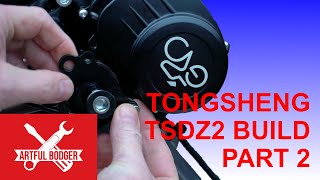 Tongsheng TSDZ2 Mid Drive EBike motor Bike Build in detail Part 2 [upl. by Wetzel437]