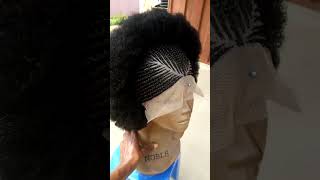 Cornrow Afro wighair utubeshorts [upl. by Sualk965]