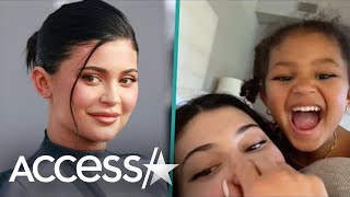 Kylie Jenner amp Daughter Stormi React To Viral TikTok They Inspired [upl. by Nemlaz]