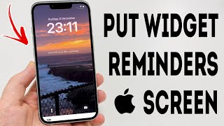 How To Put Reminders Widget On iPhone Lock Screen  Full Guide [upl. by Alfonzo861]