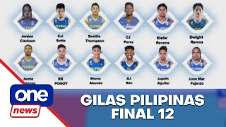 SBP unveils Gilas’ final 12 man roster for FIBA World Cup [upl. by Breanne]