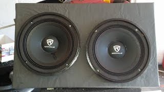 Rockville 8 inch mid bass speakers distance test [upl. by Mikeb]