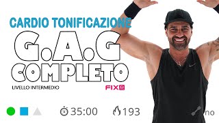 Cardio GAG Esercizi Per Gambe Addominali e Glutei Allenamento Completo [upl. by Andres]