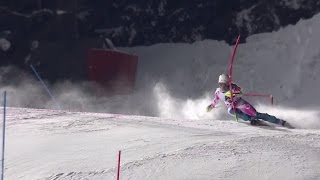 Resi Stiegler Flachau Slalom Run 2  2017 [upl. by Rima]