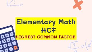 HCF  HIGHEST COMMON FACTOR I CLASS 4TH MATHS [upl. by Euqinue]