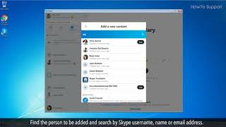 How to add someone on Skype [upl. by Garlan]