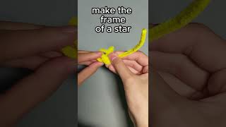 SUPER EASY pipe cleaner star so CUTE ⭐ star pipecleanercrafts easy [upl. by Anahsit]