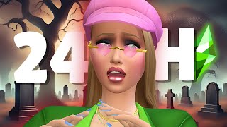 Je dois SURVIVRE 24H dans un CIMETIÈRE 💀 Les Sims 4 [upl. by Hanley]