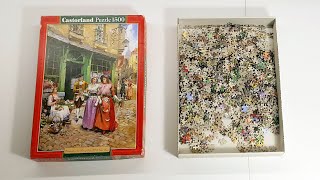 Puzzle time lapse  1500 Castorland  Apromenade In The Time Of Louis XVI Victor Henry [upl. by Akihsal]