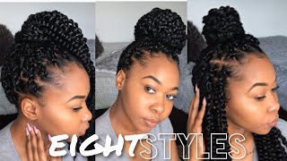 How To Style Passion Twist  8 Easy Styles  Kinzey Rae [upl. by Llenoil358]