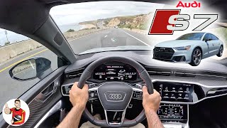 The 2023 Audi S7 Sport S Might Be the Best Daily Under 100K POV Drive Review [upl. by Thetes678]