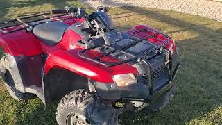 2014 Honda Rancher 420 4x4 drive and walk around [upl. by Leunam]