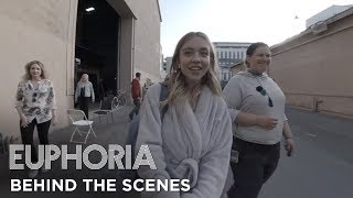 euphoria  set tour with sydney sweeney  behind the scenes of season 1  HBO [upl. by Baalman]