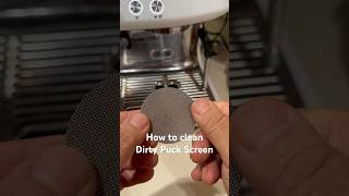 How to clean a Dirty Puck Screen coffeetools [upl. by Ayokahs]