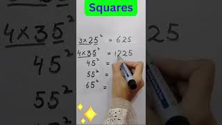 5 Minutes to MASTERING Squares in Maths maths mathematicstricks Study about mathematics505 [upl. by Eimam201]