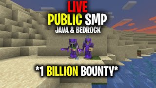 Public Minecraft SMP Server for Java amp Bedrock LIVE 1171 Free to Join 1 BILLION BOUNTY [upl. by Wj]