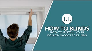 How to Install Your Manual amp Motorised Roller Cassette Blinds  HowTo Blinds [upl. by Notsuj]